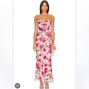 Princess Polly Pink Floral Maxi Dress